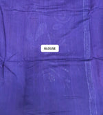 Raspberry Pink Pure Matka Silk Saree blouse