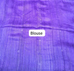 Royal blue pure Matka Silk Saree blouse