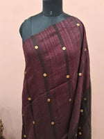 Walnut Brown Pure Matka Silk Saree 1