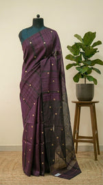 Walnut Brown Pure Matka Silk Saree 