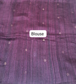 Walnut Brown Pure Matka Silk Saree blouse