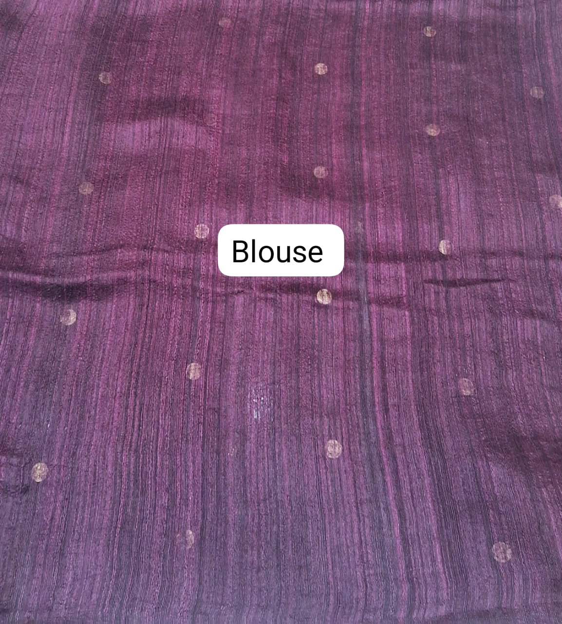 Walnut Brown Pure Matka Silk Saree blouse