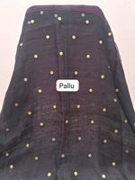 Walnut Brown Pure Matka Silk Saree pallu