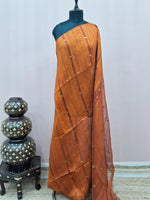 Mustard Yellow Pure Matka Silk Saree 