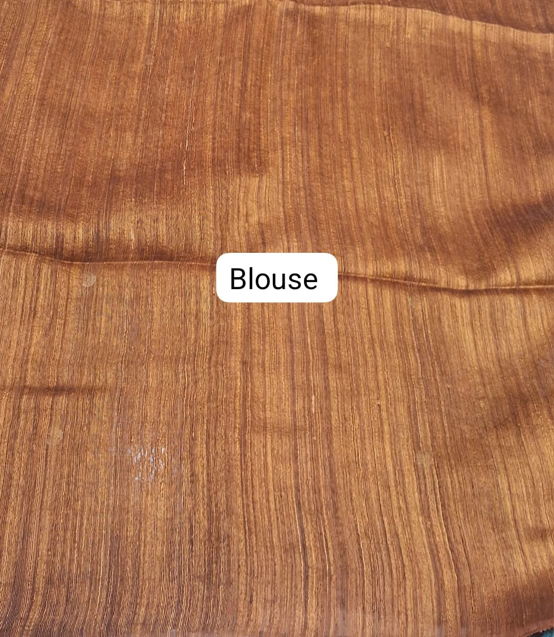 Mustard Yellow Pure Matka Silk Saree blouse