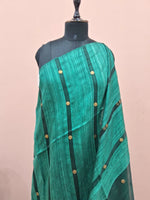 Rama Green Pure Matka Silk Saree 1