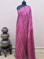 Onion Pink Pure Matka Silk Saree 