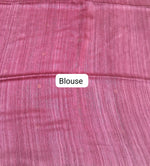 Onion Pink Pure Matka Silk Saree blouse