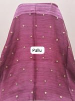 Onion Pink Pure Matka Silk Saree pallu