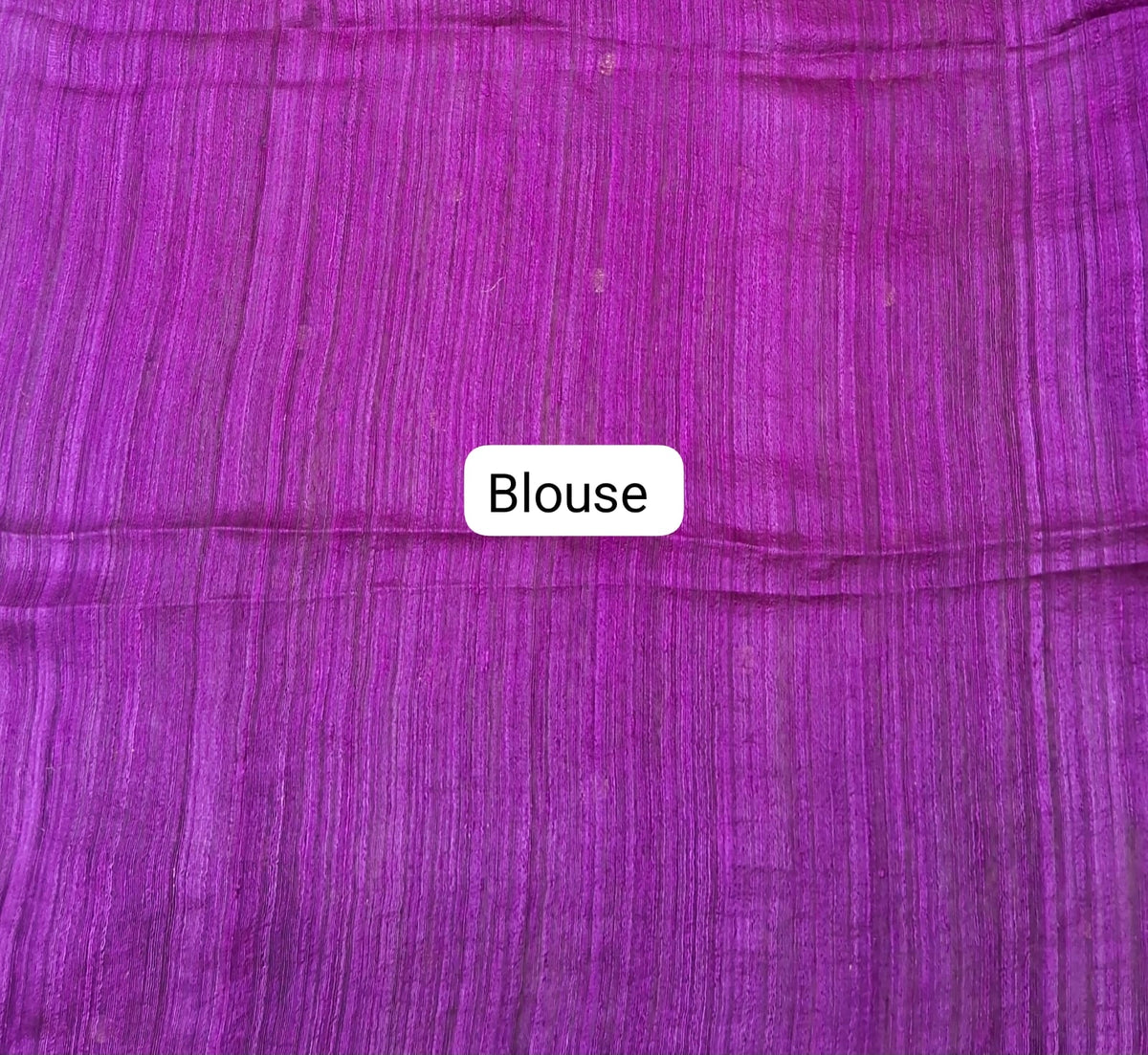 Magenta Pink Pure Matka Silk Saree blouse