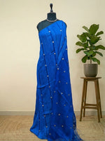 Royal Blue Pure Matka Silk Saree 