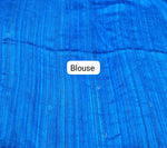 Royal Blue Pure Matka Silk Saree Blouse