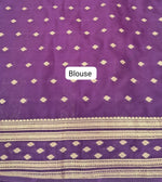 Pure Black Mysore Crepe Silk Saree Blouse