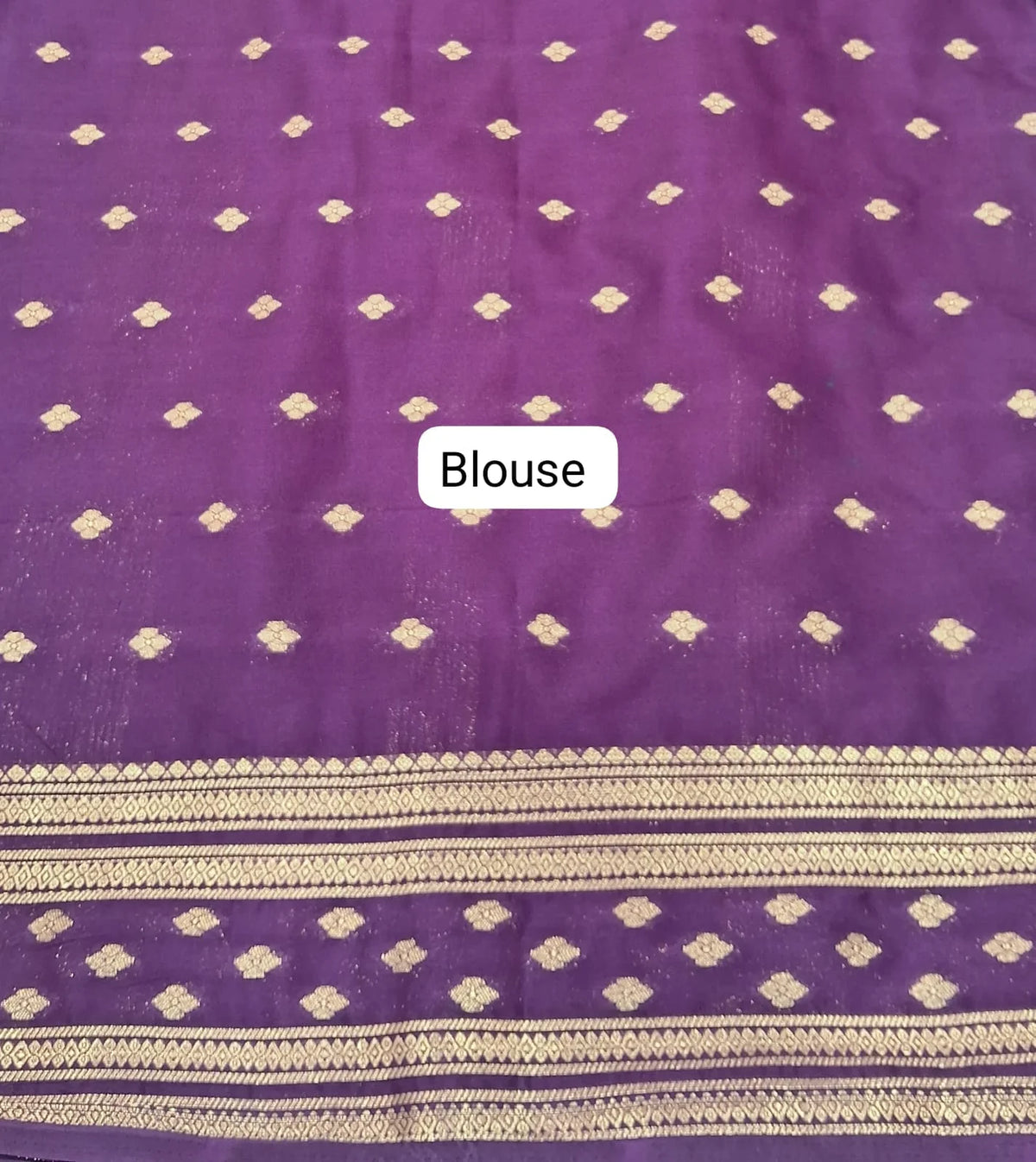Pure Black Mysore Crepe Silk Saree Blouse