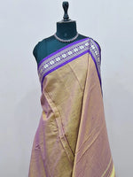 Dual Shaded Plain Narayanpet Cotton Saree 1