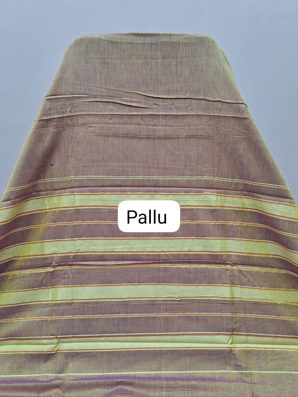 Dual Shaded Plain Narayanpet Cotton Saree Pallu