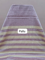 Pastel Onion Pink Plain Narayanpet Cotton Saree pallu
