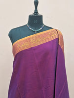 Dark Wine Narayanpet Cotton Saree  1