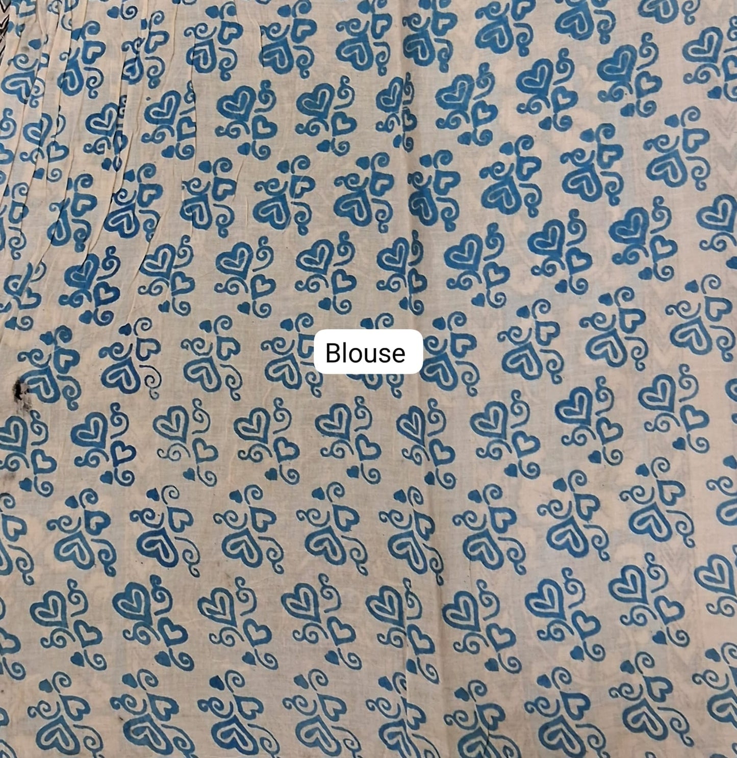 Light Grey Cotton Saree blouse