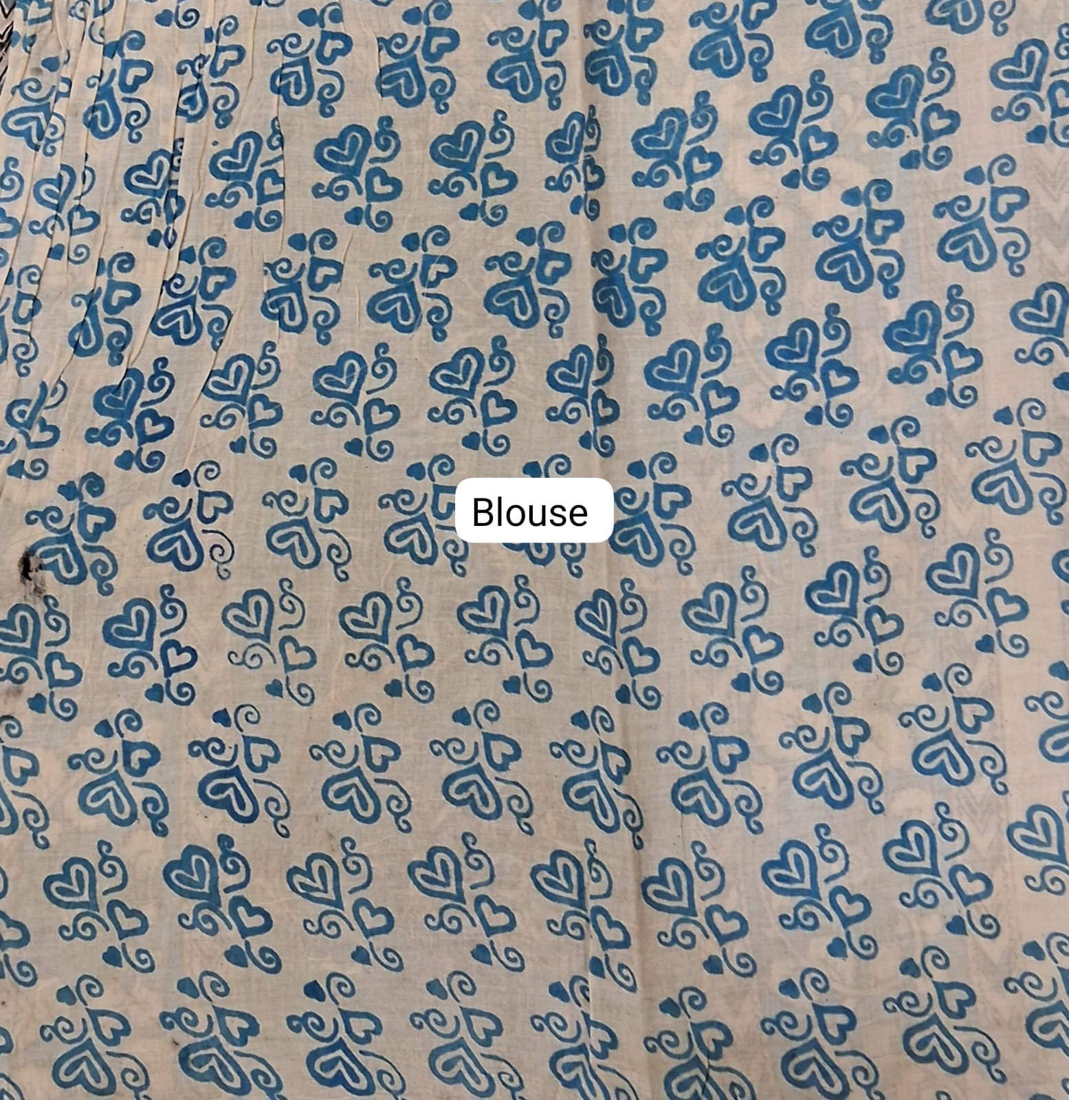 Light Grey Cotton Saree blouse