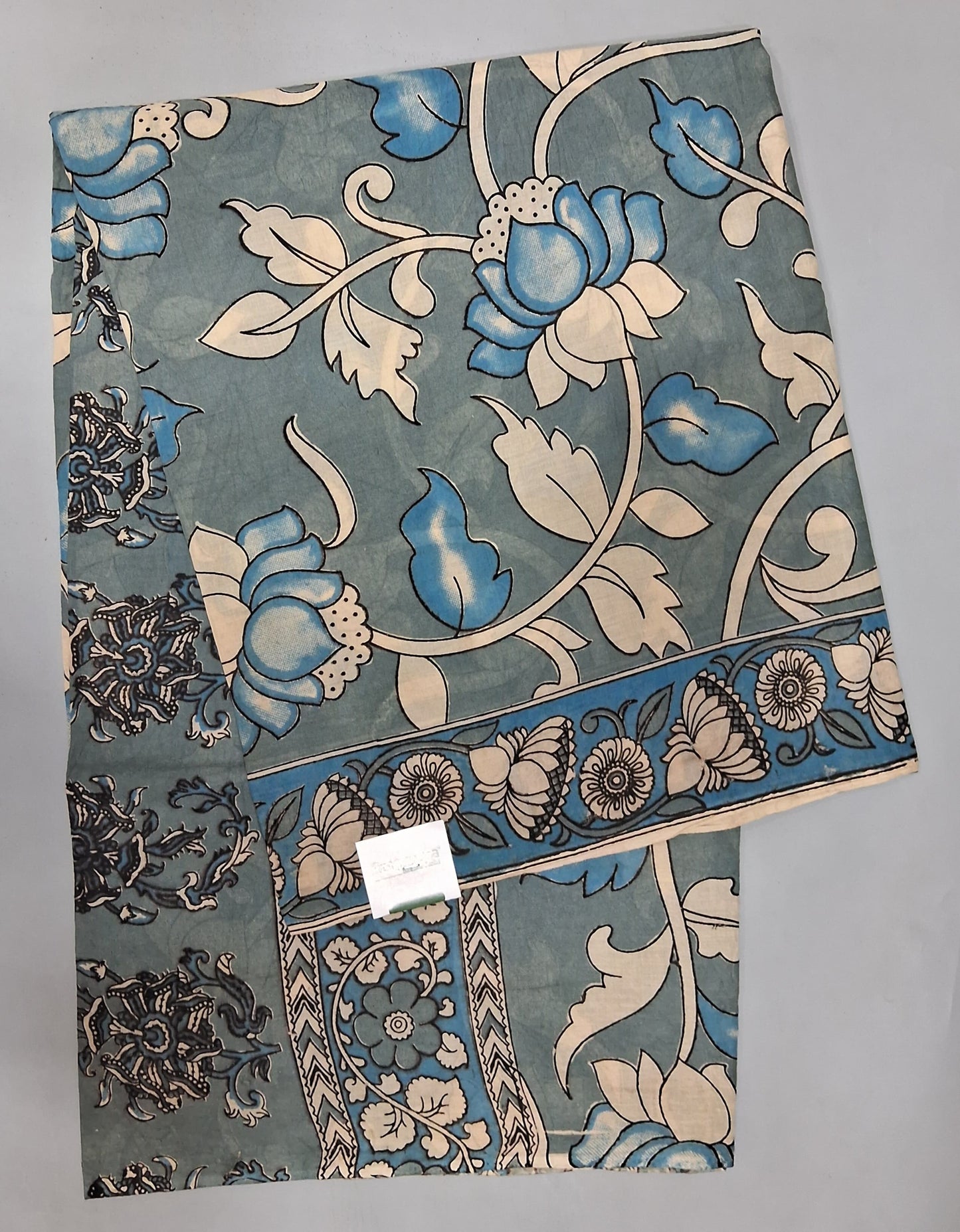 Light Grey Cotton Saree