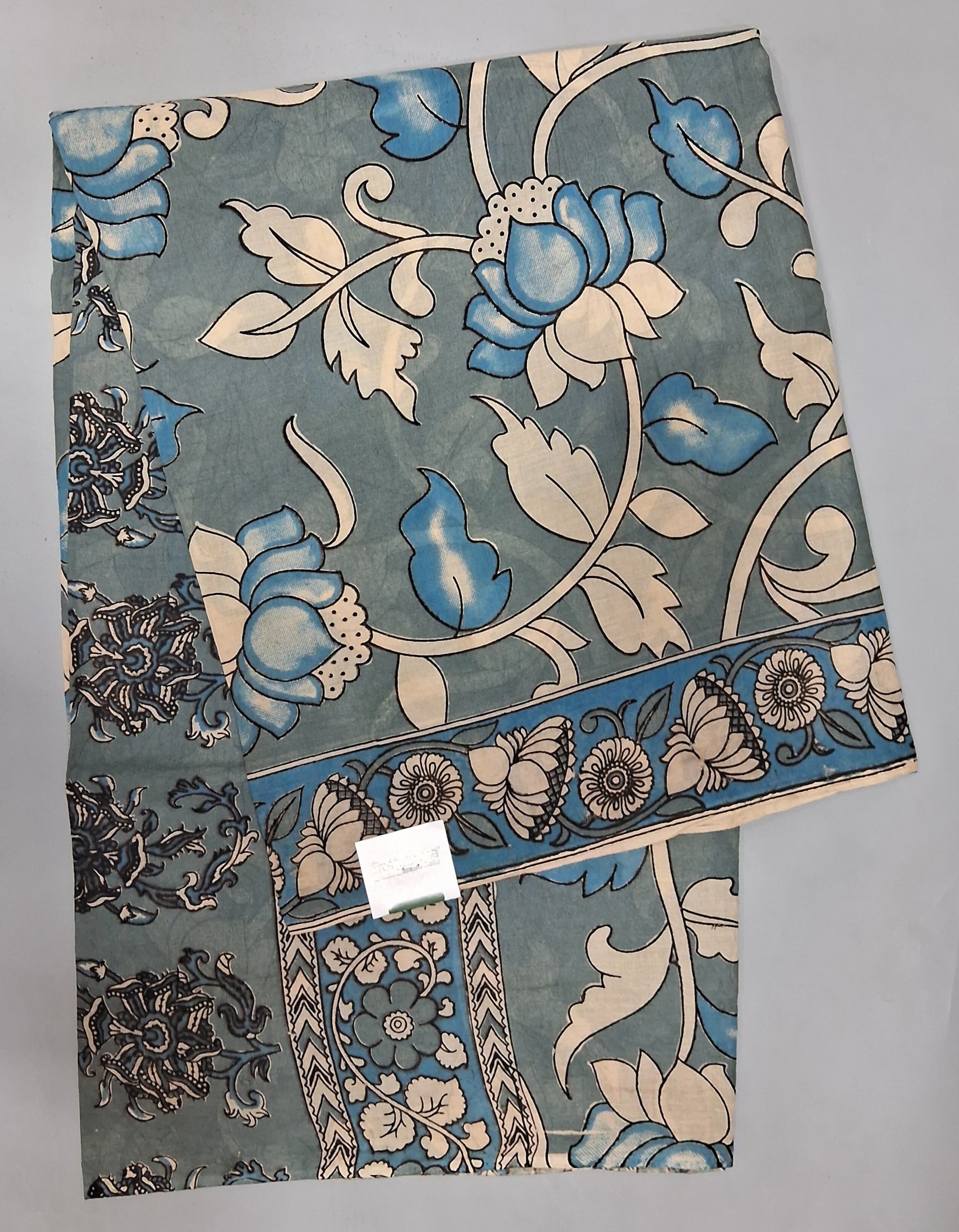 Light Grey Cotton Saree