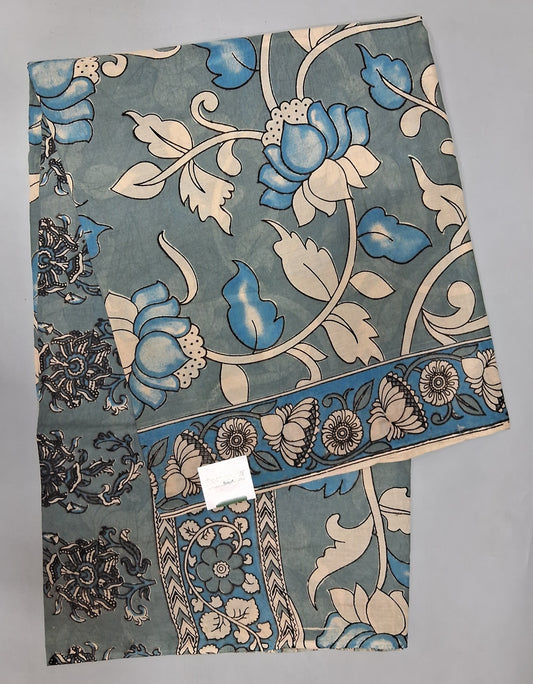 Light Grey Cotton Saree