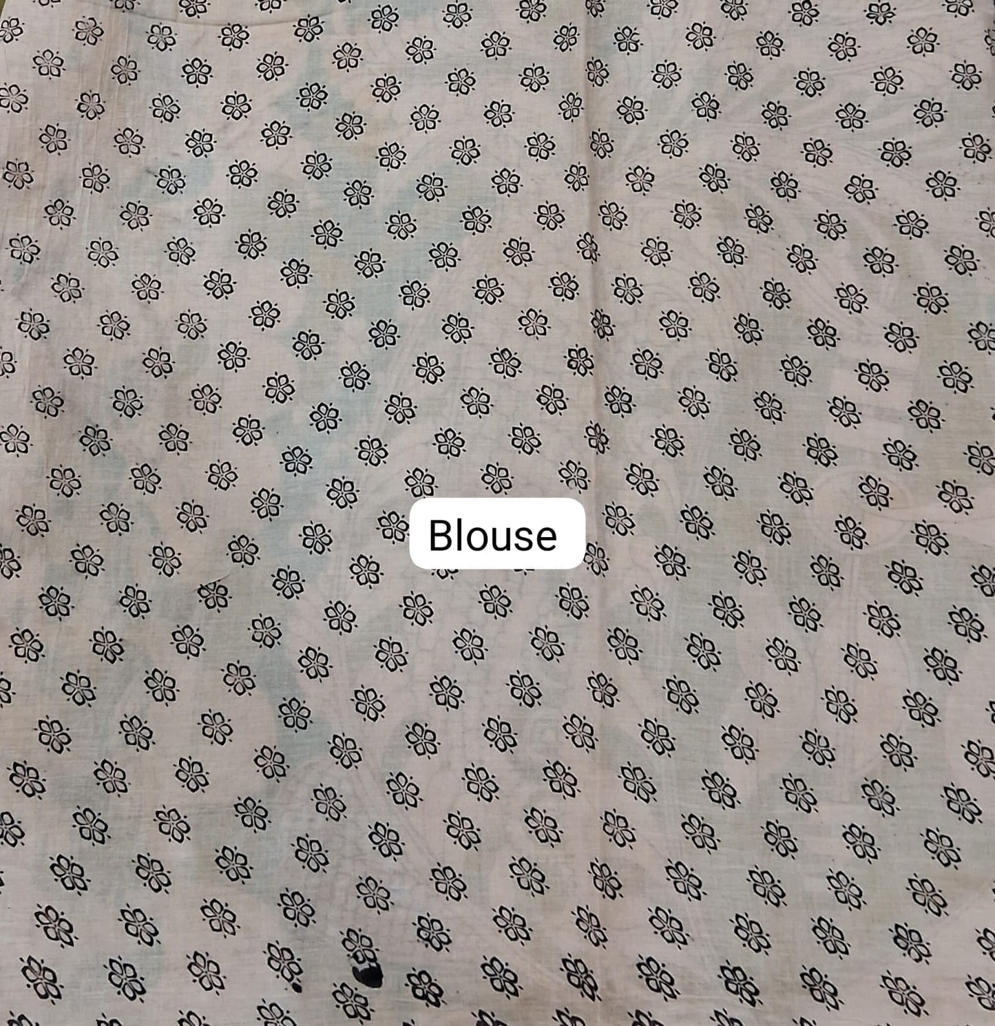 Olive Green Cotton Saree blouse