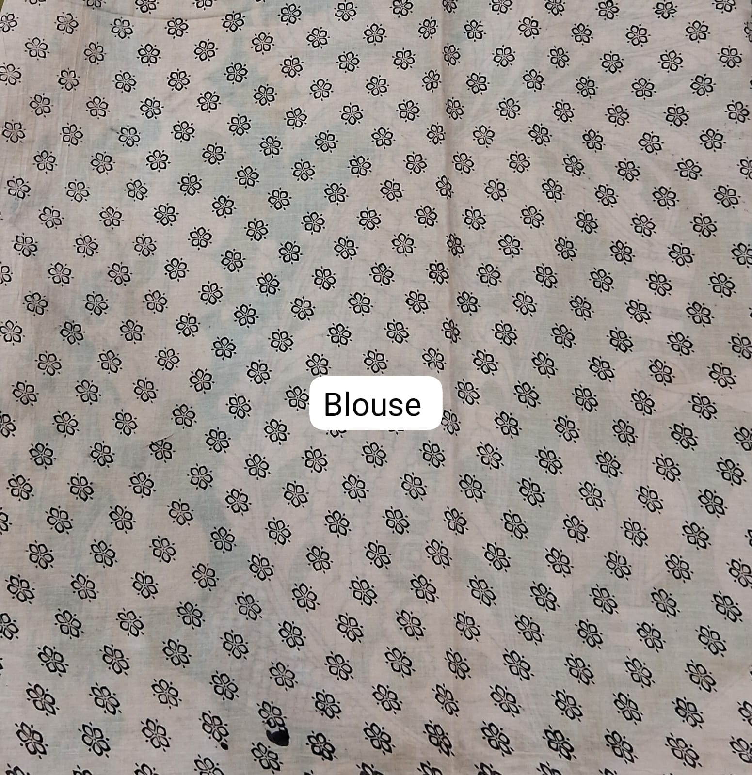 Olive Green Cotton Saree blouse