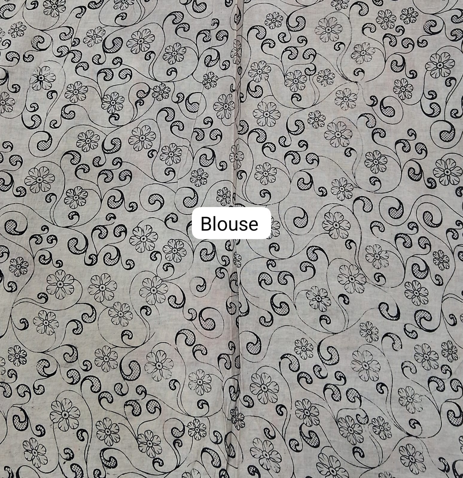 Black Cotton Saree blouse