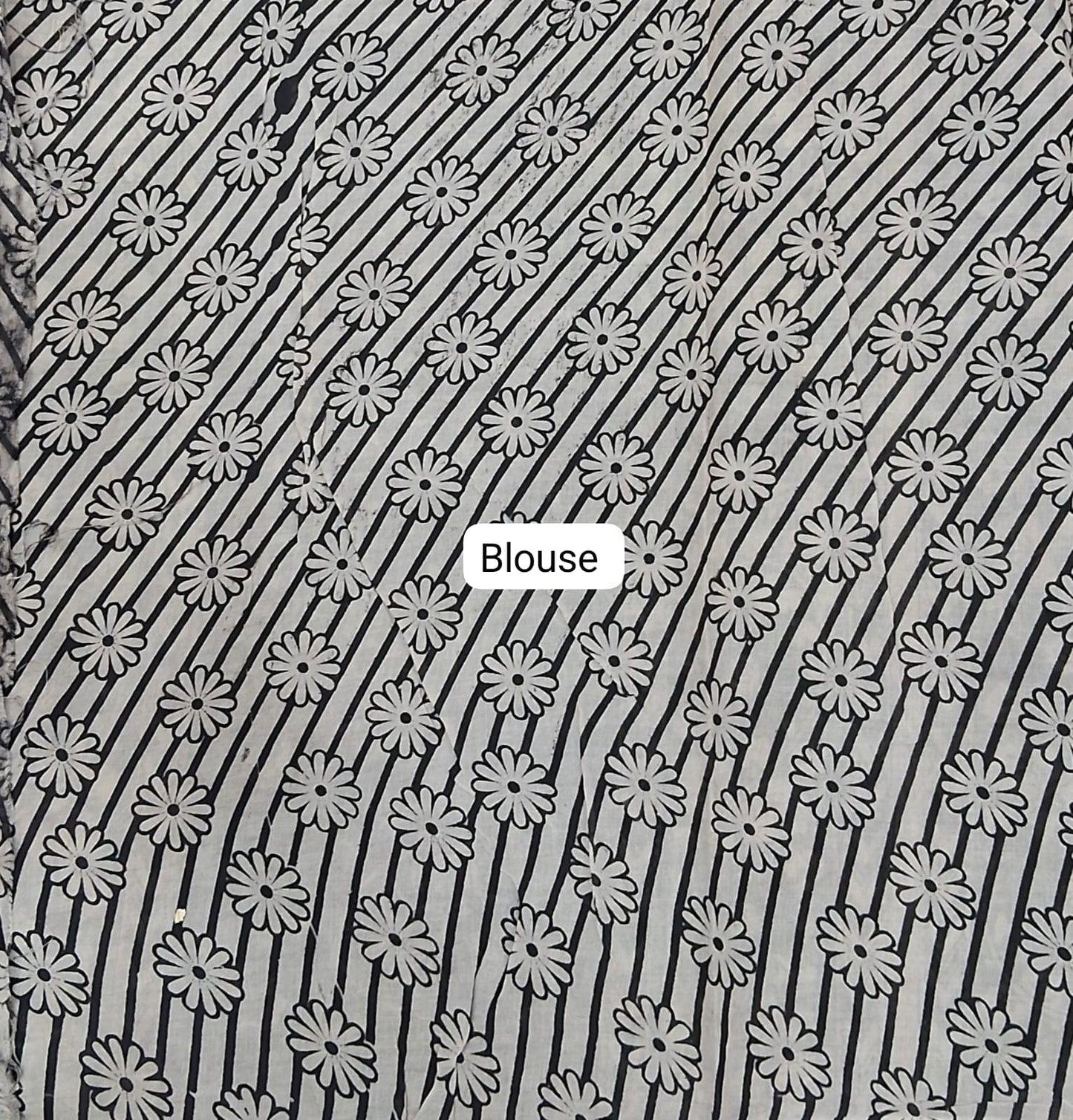 Black Cotton Saree blouse