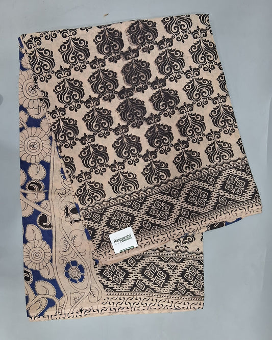 Beige Cotton Saree