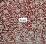 Beige Cotton Saree blouse