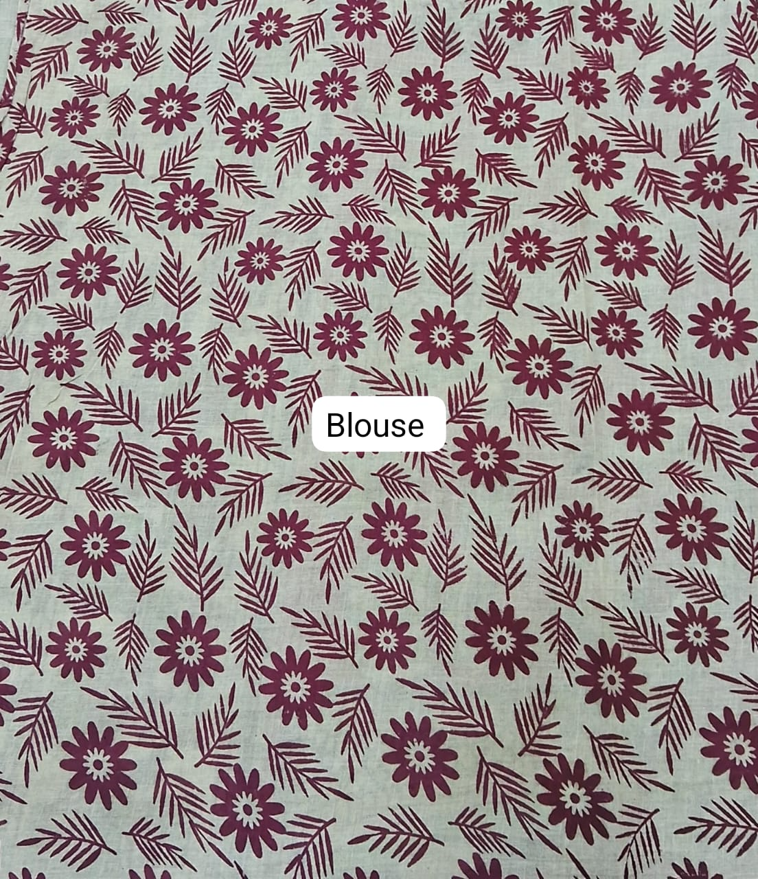 Leaf Green Kalamkari Cotton Saree blouse