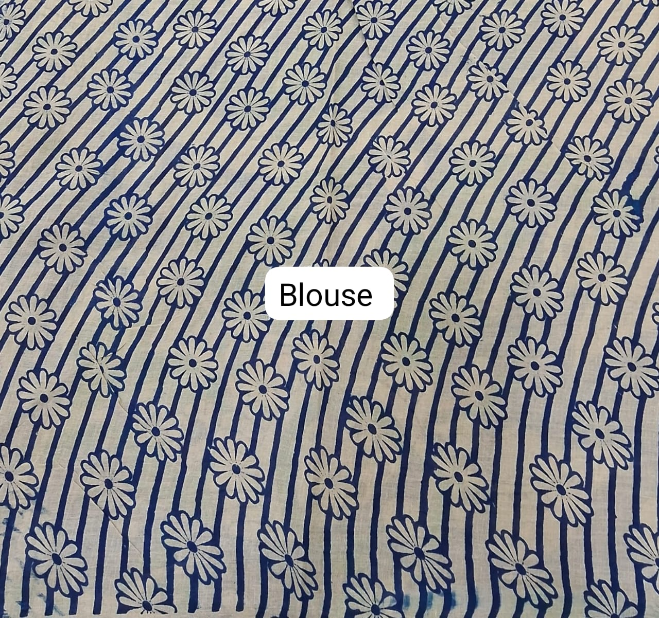 Green Kalamkari Cotton Saree blouse