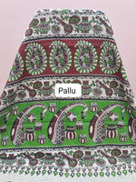Beige Kalamkari Cotton Saree pallu