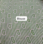 Beige Kalamkari Cotton Saree Blouse