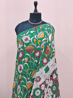 Green Kalamkari Cotton Saree 1