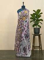 Black Kalamkari Cotton Saree 