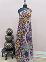 Black Kalamkari Cotton Saree 