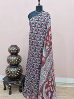 Black Kalamkari Cotton Saree