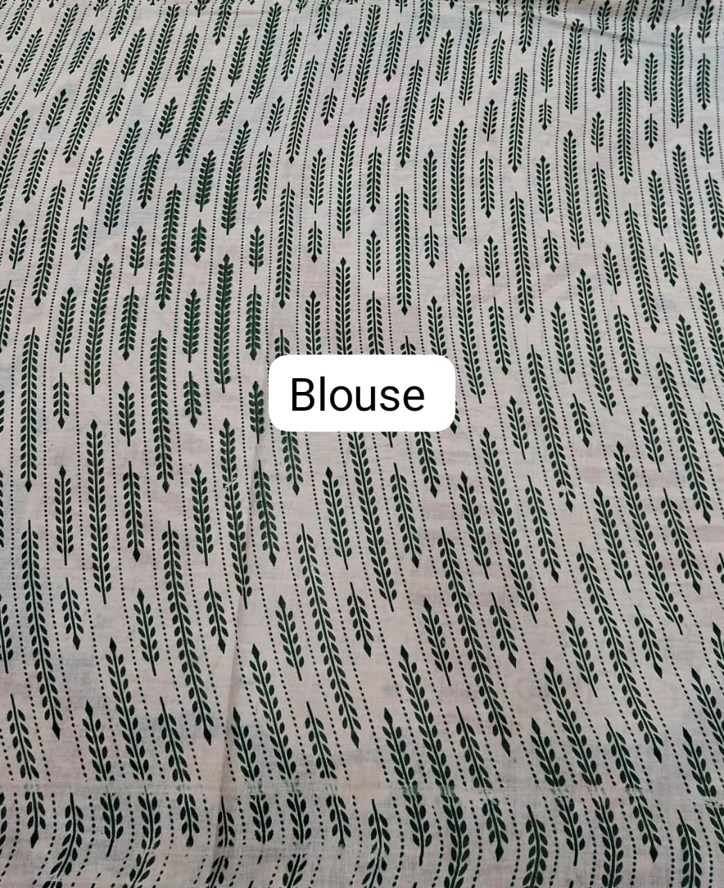 Classic Cream Kalamkari Cotton Saree Blouse