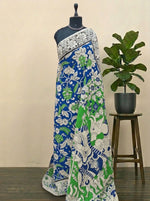 Royal Blue Kalamkari Cotton Saree