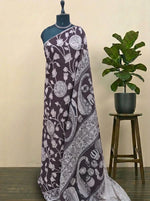 Walnut Brown Kalamkari Cotton Saree 