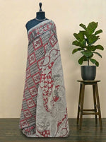 Graceful Cream Kalamkari Cotton
