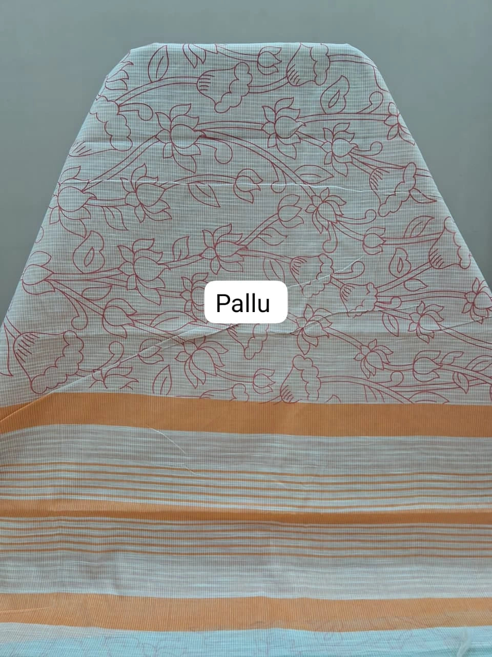 Off-White Kanchi Cotton Saree Pallu