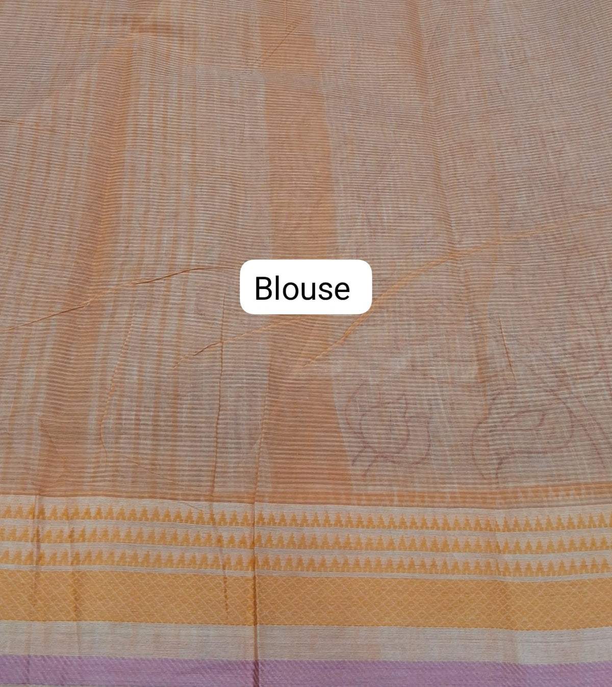 Off-White Kanchi Cotton Saree Blouse