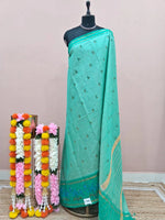 Rama Green Kanchi Cotton Saree 