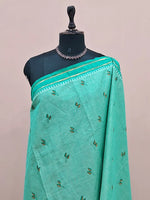 Rama Green Kanchi Cotton Saree 1