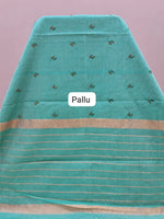 Rama Green Kanchi Cotton Saree Pallu